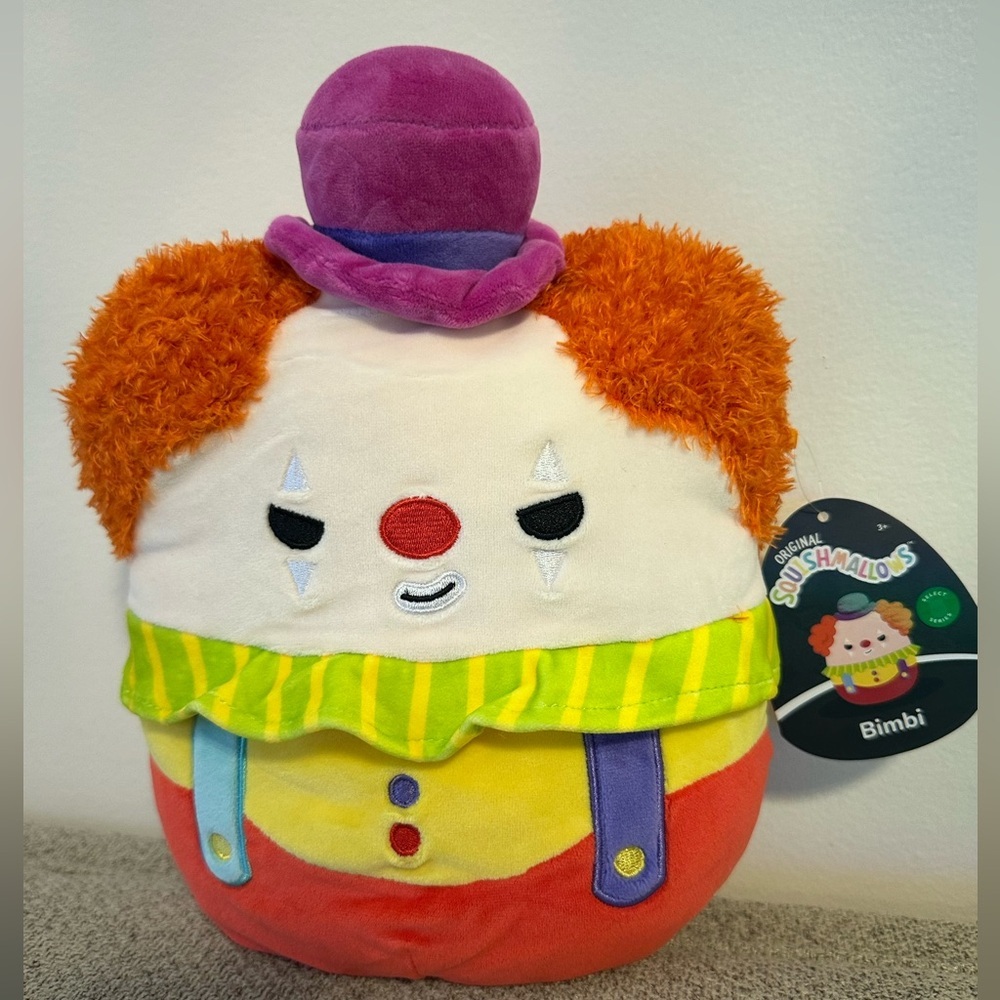 🇺🇸 NWT 8" Bimbi Squishmallow🤡 Select series